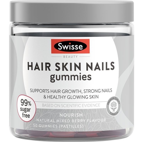 Swisse Beauty Hair Skin Nails Gummies for beautiful skin, nails and hair 50 tablets