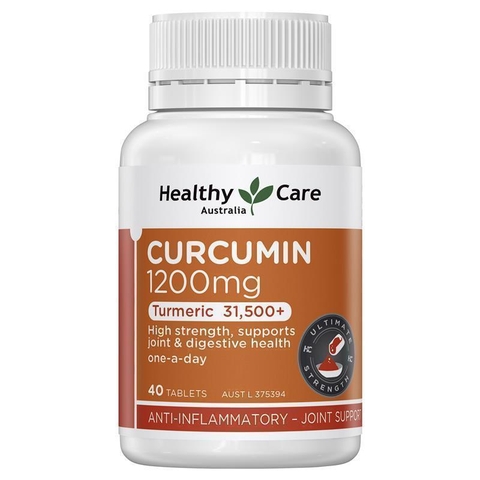 Healthy Care Curcumin 1200mg Turmeric Australian turmeric essence 40 tablets