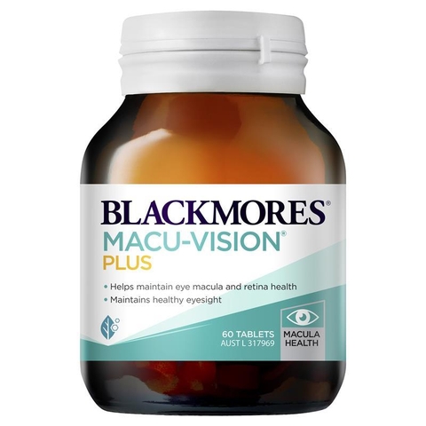 Australian Macu Vision Plus Blackmores eye supplements 60 tablets