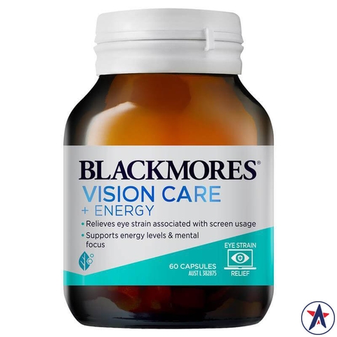 Blackmores Vision Care + Energy eye supplements 60 tablets