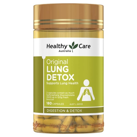 Lung Detox Healthy Care Original nourishes the lungs and detoxifies the lungs, 180 tablets