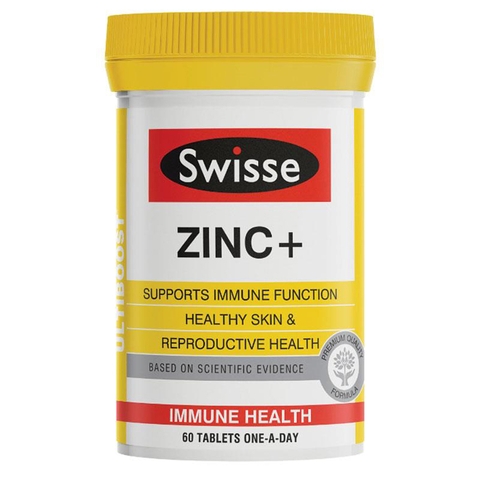 Swisse Ultiboost Zinc+ Zinc Supplement for Australian Adults 60 tablets