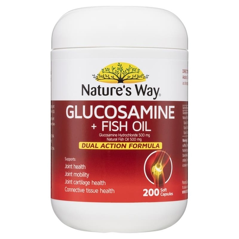 Nature's Way Glucosamine + Fish Oil Dual Action 200 Capsules