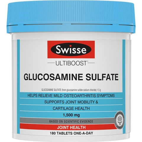 Swisse Ultiboost Glucosamine Sulfate 1500mg Joint Health 180 tablets