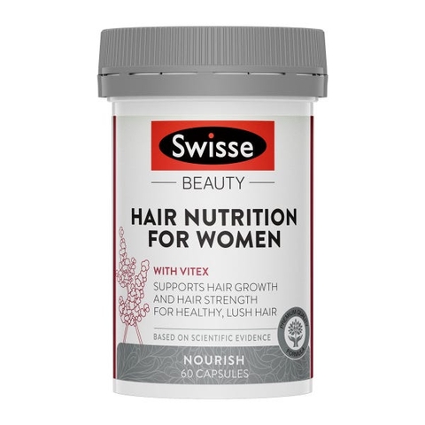 Swisse Hair Nutrition For Women helps nourish women's hair, 60 capsules