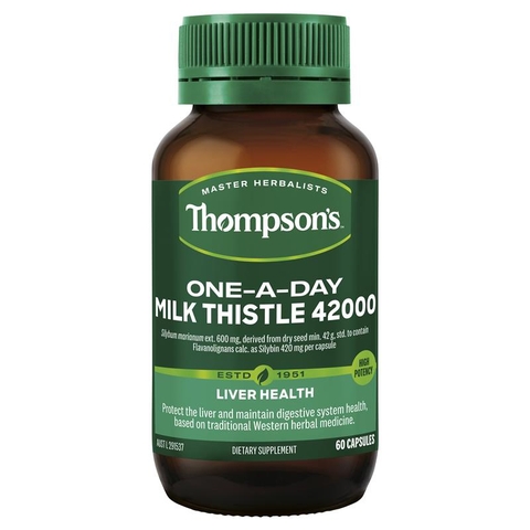 Thompson's One-A-Day Milk Thistle 42000mg liver detox 60 tablets