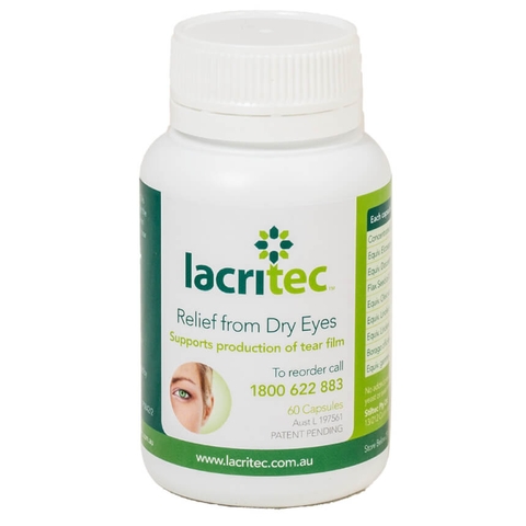 Lacritec Relief from Dry Eyes relieves dry eyes 60 tablets