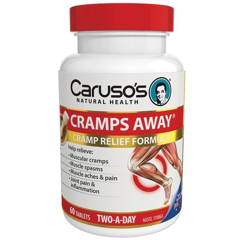 Caruso's Cramps Away supports muscles to limit cramps, 60 tablets
