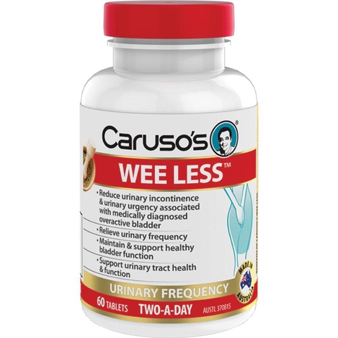 Caruso's Wee Less bladder health support 60 capsules