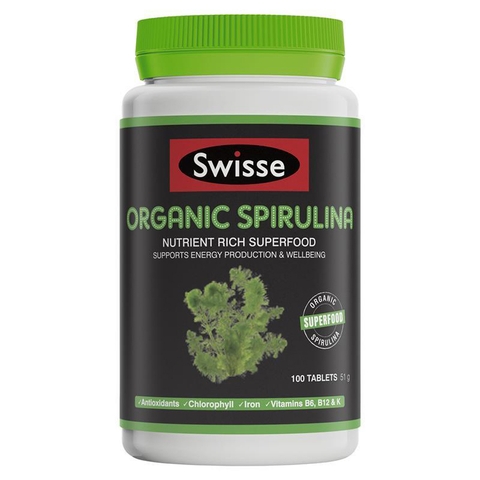 Australian Spirulina pills Swisse Organic Spirulina 100 pills