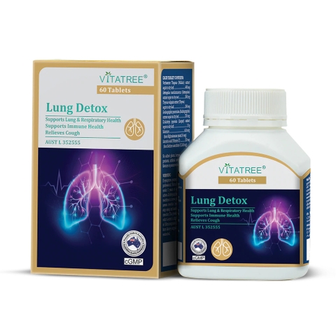 Australian Vitatree Lung Detox lung tonic & lung detox 60 tablets