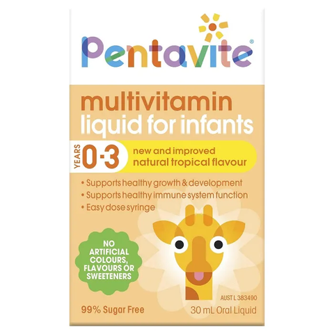Pentavite Multivitamin Infant Liquid for babies from 0 to 3 years old 30ml
