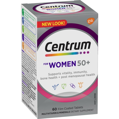 Multivitamin for older women Centrum For Women 50+ 60 tablets