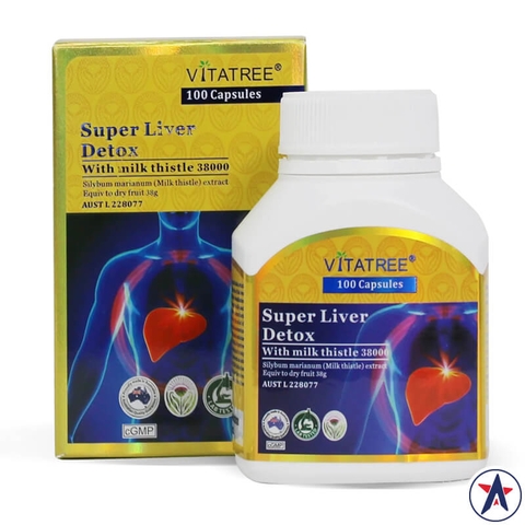 Vitatree Super Liver Detox with Milk Thistle 38000mg 100 tablets