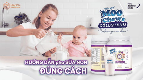 Hướng dẫn pha sữa non đúng cách