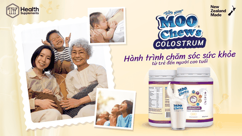 Sữa non Moo Chews Colostrum - Hành trình chăm sóc sức khoẻ