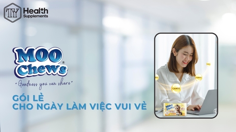 Moo Chews gói lẻ cho ngày làm việc vui khỏe