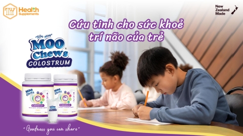Lịch học dày đặc, Sữa non Moo Chews cứu tinh cho sức khoẻ trí não của trẻ