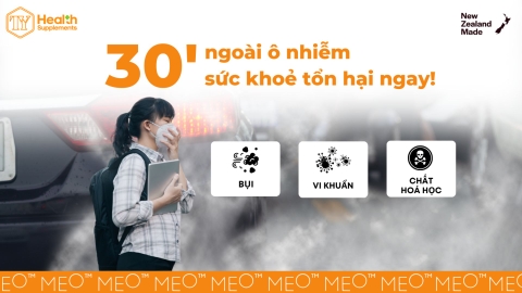 Bất ngờ chưa? Sức khỏe của bạn có thể bị tổn hại chỉ sau 30 phút ngoài ô nhiễm!