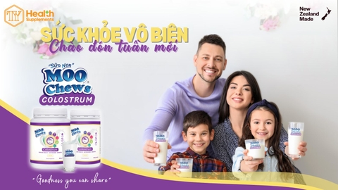Sức khỏe vô biên chào đón tuần mới cùng Sữa non Moo Chews: Khoẻ mạnh, vui tươi từ già đến trẻ