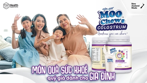 8. Sữa non Moo Chews Colostrum - Món quà sức khỏe quý giá dành cho gia đình