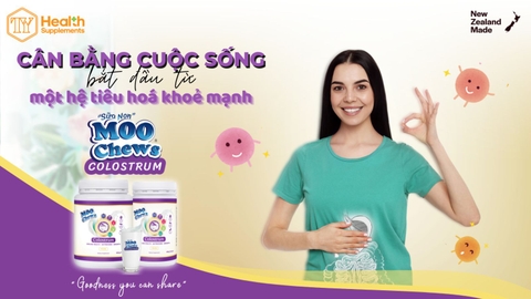 Sữa non Moo Chews: Cân bằng cuộc sống bắt đầu từ một hệ tiêu hoá khỏe mạnh 🍃🔄