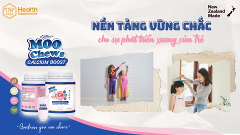 Moo Chews Calcium Boost - Nền tảng vững chắc cho sự phát triển xương của Trẻ