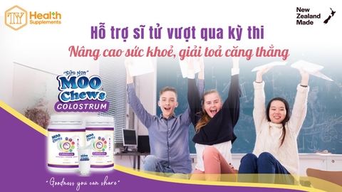 Moo Chews Colostrum - Hỗ trợ sĩ tử 