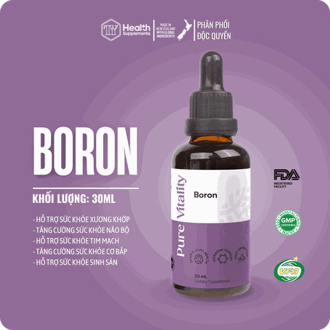 TPBVSK - Boron - Chống oxy hóa, tăng sức khỏe tình dục, tăng sức khỏe xương và phát triển não bộ  (30ml)