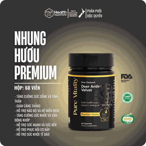 TPBVSK - Nhung Hươu Premium  (60 viên/ lọ)