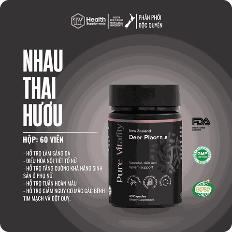 TPBVSK - Nhau Thai Hươu (30 viên / lọ)