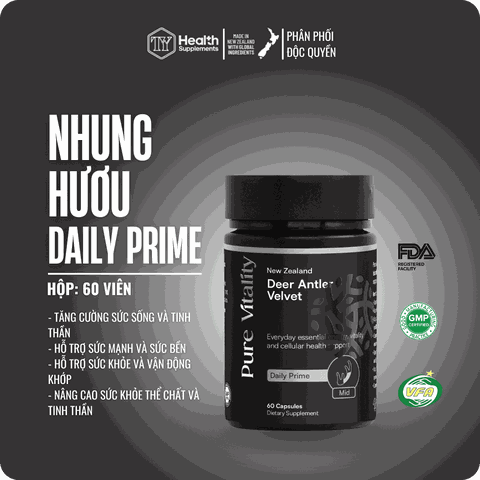 TPBVSK - Nhung Hươu Daily (60 viên/ lọ)