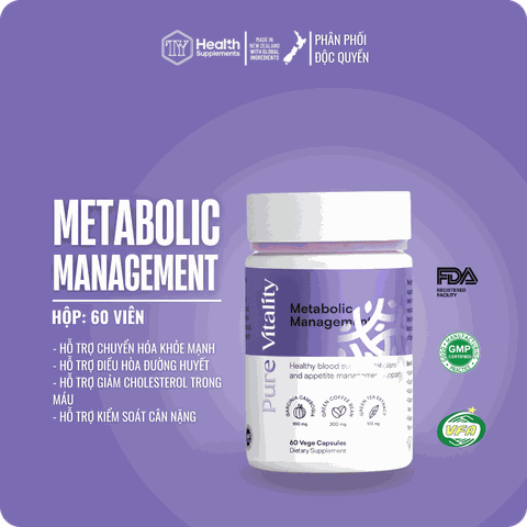 Metabolic Management  - Kiểm soát cân nặng, kiểm soát đường trong máu, hỗ trợ chuyển hóa (60 viên/ lọ) - TPBVSK