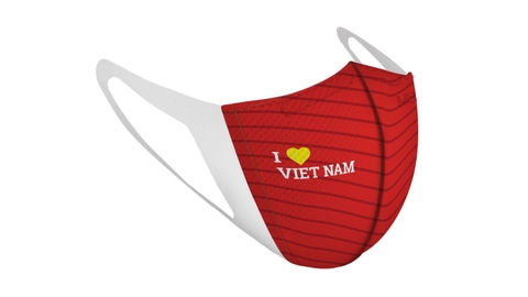 Khẩu trang MEO X - màu đỏ phiên bản I Love VIETNAM (Free ship từ 15 gói trở lên)