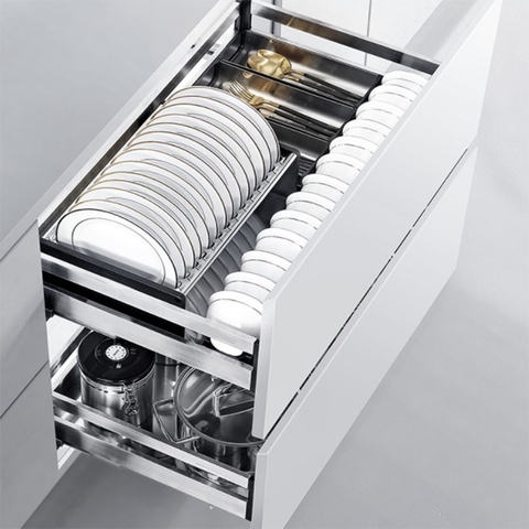 Giá bát đĩa, thìa dĩa đũa inox hộp Inoxen BH71/91