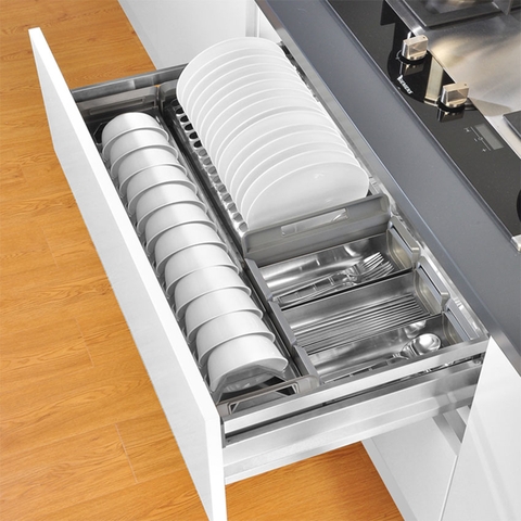 Giá bát đĩa, thìa dĩa đũa inox hộp Inoxen BH71/91