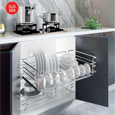 Giá xoong nồi bát đĩa đa năng nan oval Inoxen EV6070/80/90