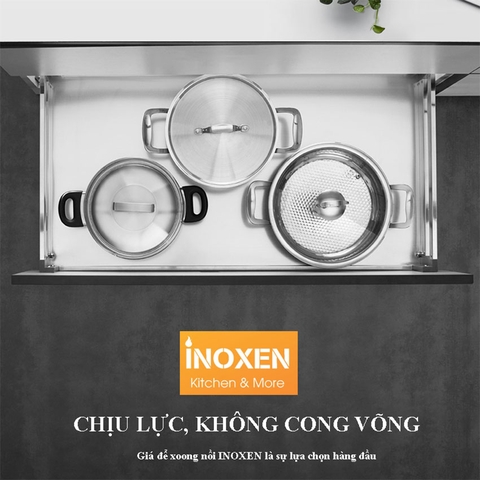 Giá xoong nồi inox hộp Inoxen BH70/80/90