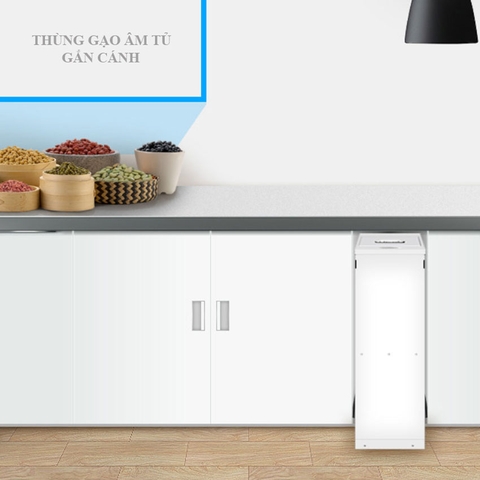 Thùng gạo gắn cánh âm tủ Inoxen RBA-300K