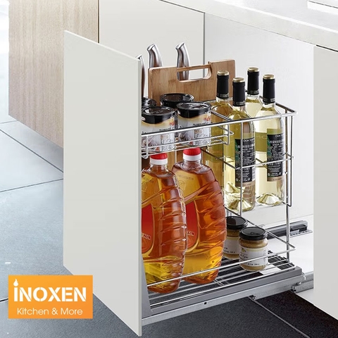 Giá dao thớt đa năng nan tròn Inoxen BT304-30/35/40