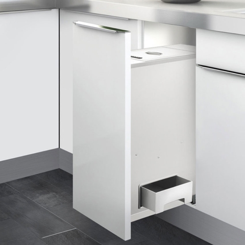 Thùng gạo gắn cánh âm tủ Inoxen RBA-300K