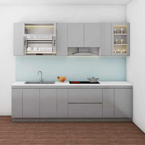 Tủ bếp hiện đại chữ I dài 2.7 mét
