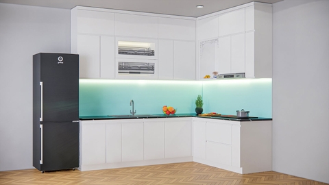 Tủ bếp hiện đại chữ L dài 4 mét