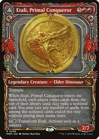 Magic: The Gathering - March of the Machine - Etali, Primal Conqueror // Etali, Primal Sickness (298) Foil