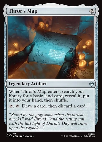 Magic: The Gathering - The Hobbit - Thrór's Map (179)