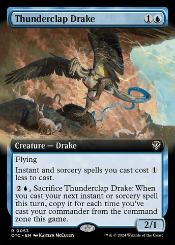 Magic: The Gathering - Outlaws of Thunder Junction Commander - Thunderclap Drake (53)