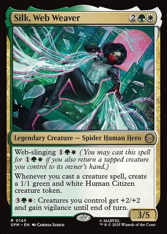 Magic: The Gathering - Marvel's Spider-Man - Silk, Web Weaver (145) Foil