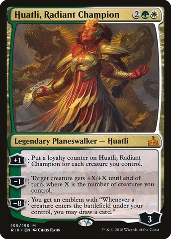 Magic: The Gathering - Rivals of Ixalan - Huatli, Radiant Champion (159)