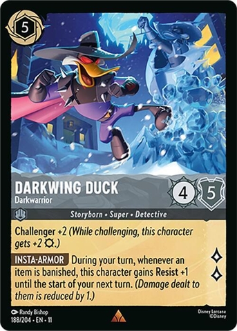 Disney Lorcana ~Winterspell~ Darkwing Duck - Darkwarrior (188/204)