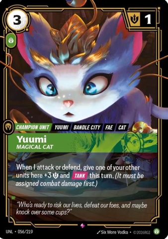 Riftbound TCG - Unleashed - Yuumi - Magical Cat (056/219) Foil